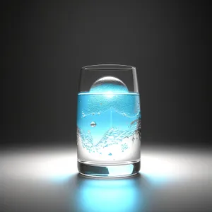 Refreshing glass of cold water