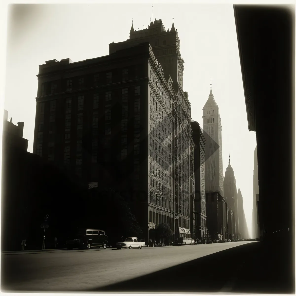 Picture of Cityscape of Modern Skyscrapers in Downtown District