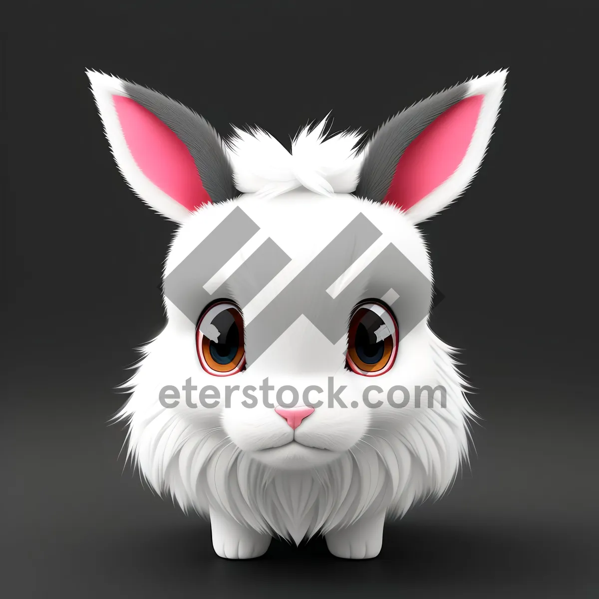 Picture of Cute Bunny Cartoon with Adorable Ears