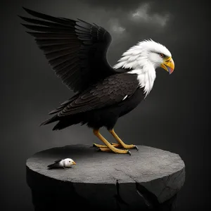 Bald Eagle Soaring with Majestic Wings