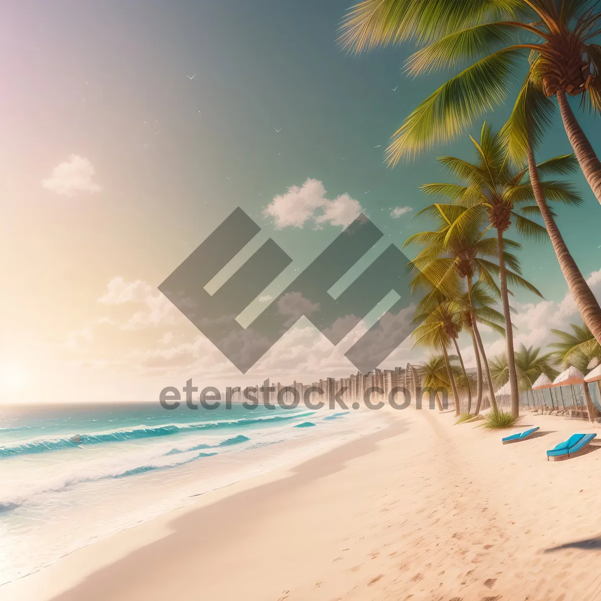 Picture of Sandy Bliss: Tropical Beach Paradise