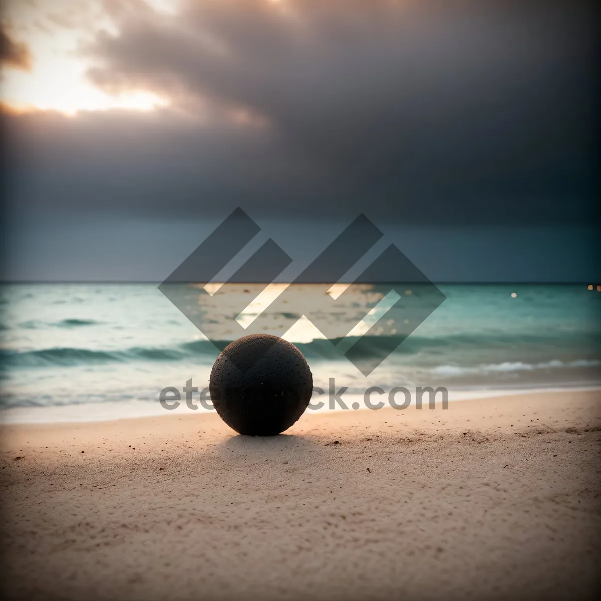 Picture of Golden Horizon: Serene Sunset Beachscape