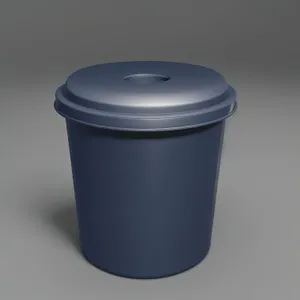 Metal Barrel - Empty Garbage Can