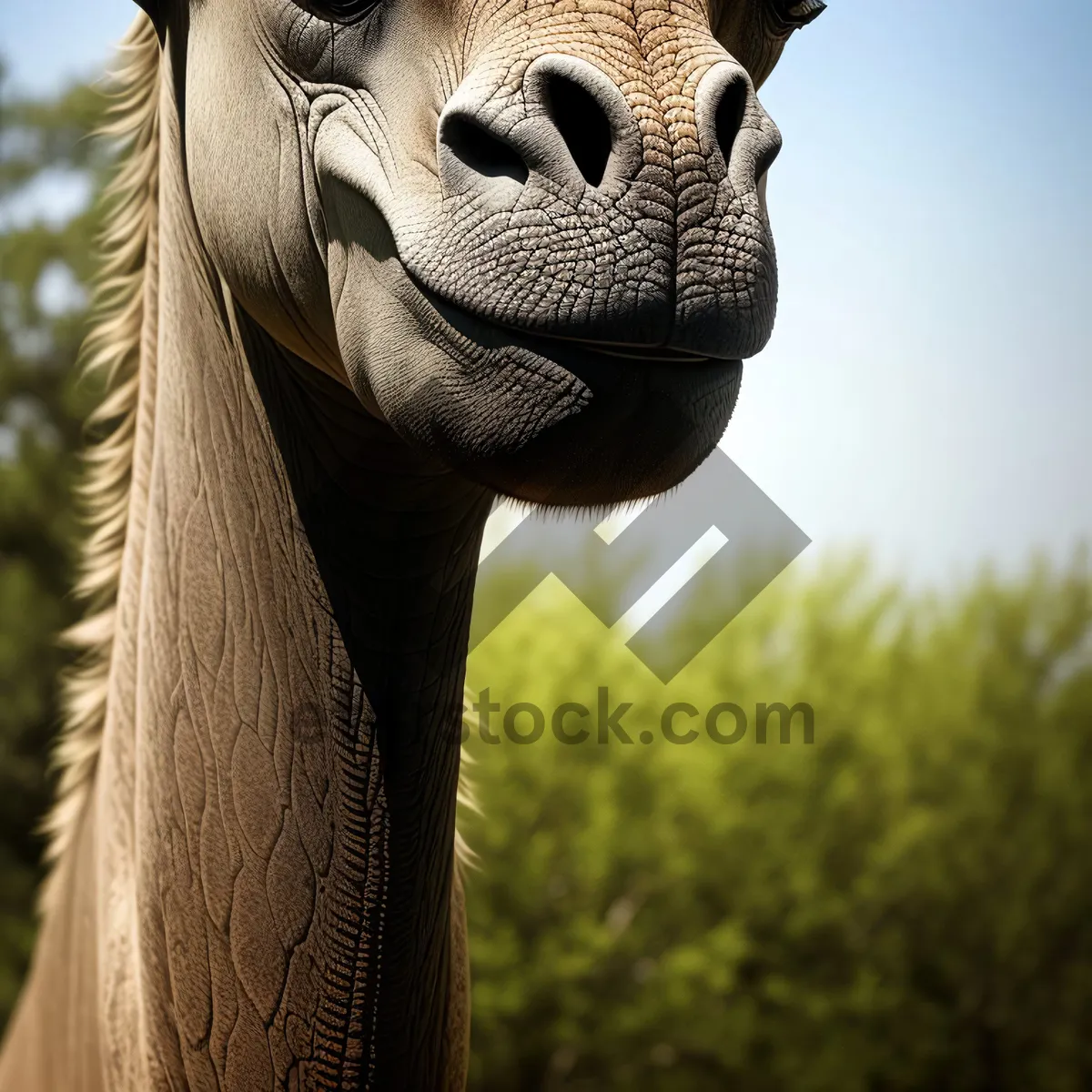 Picture of Wild Camel Sculpture with Majestic Totem Pole Head