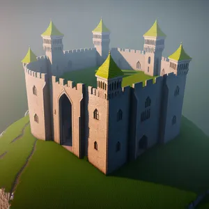 Palace of Cards: 3D Architectural Castle Structure