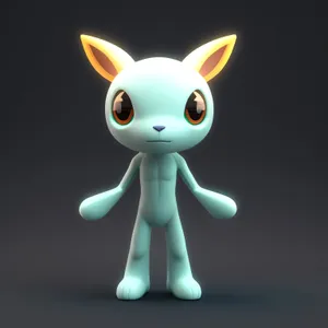 Cartoon 3D Bunny Character Render