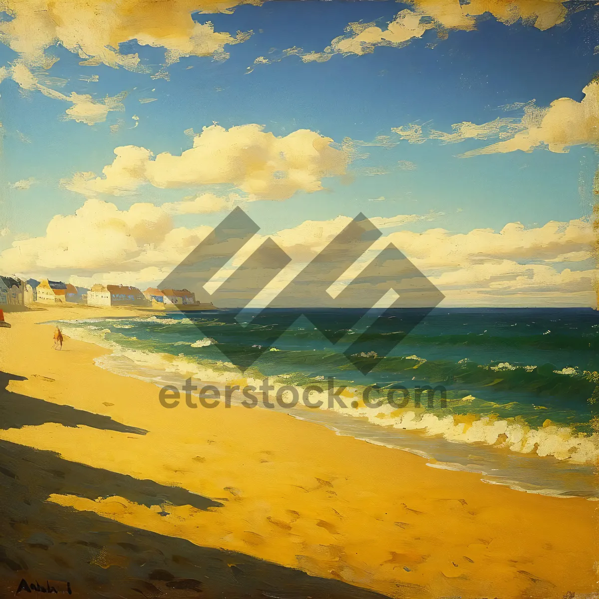 Picture of Turquoise Waters and Sandy Shoreline Bliss
