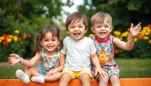 Happy Family Having Fun in the Park