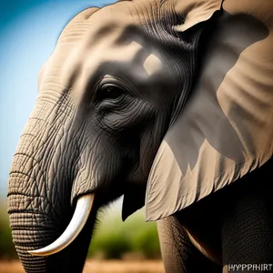 Wild African Elephant Safari: Majestic Pachyderm in South
