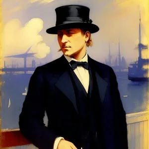 Successful corporate executive in professional attire