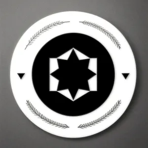 Shiny round depository icon