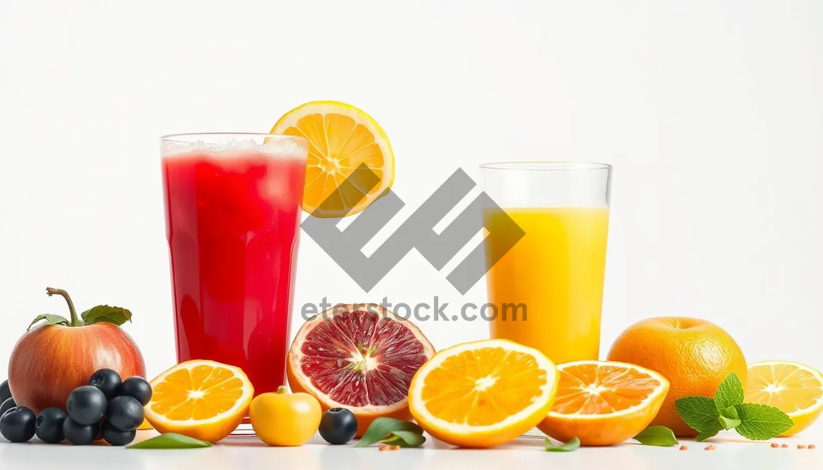 Picture of Refreshing Citrus Fruit Juice in Glass