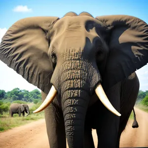 Majestic Wildlife Encounter: South African Elephant on Safari