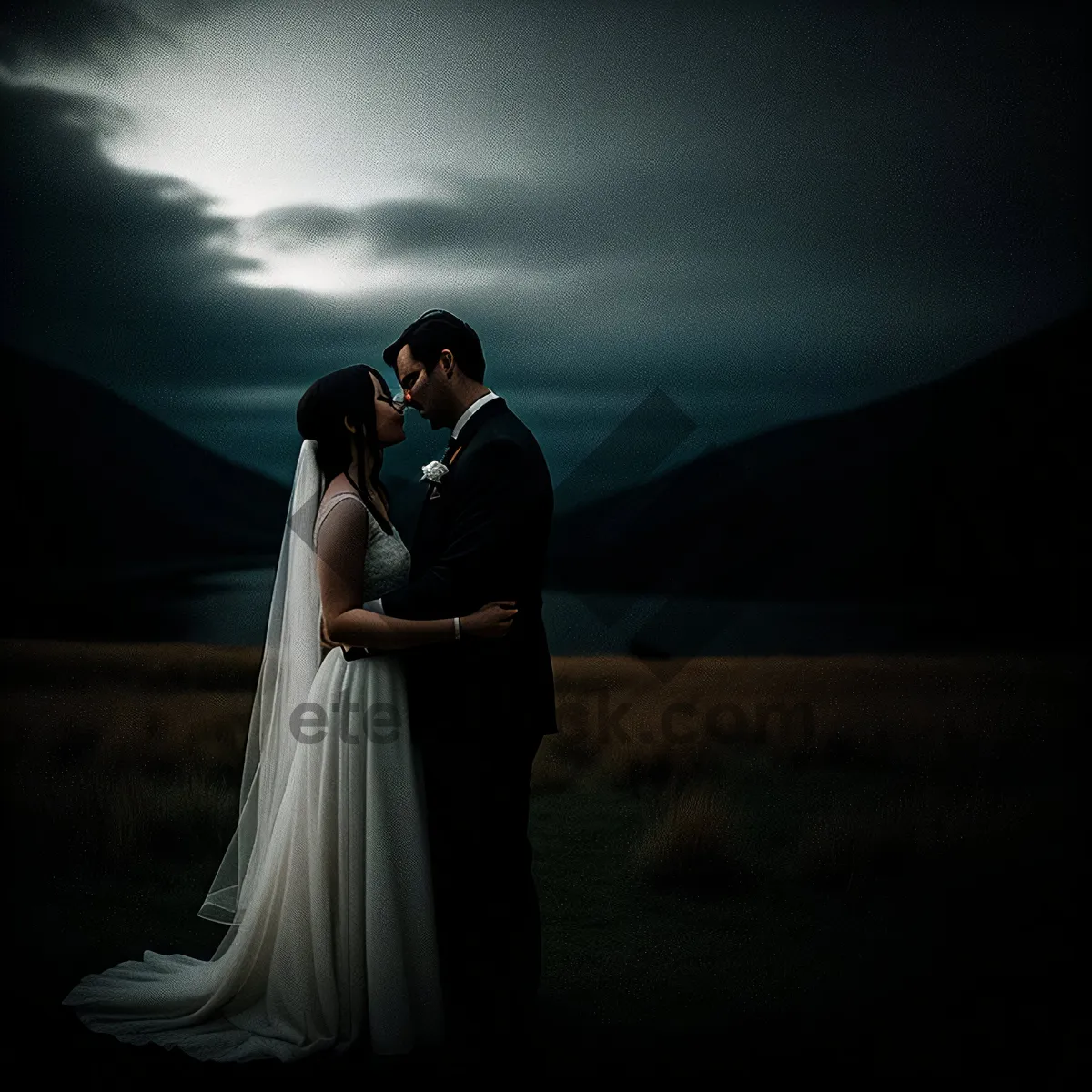 Picture of Romantic Sunset Wedding Bliss On Beach