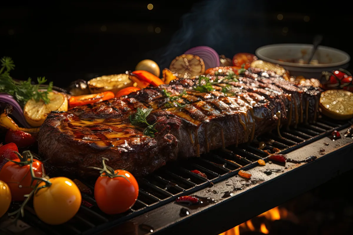 Picture of Grilled Vegetable Salad with Tomato Pepper Sauce