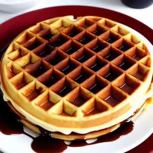 Delicious Chocolate Waffle Iron Snack