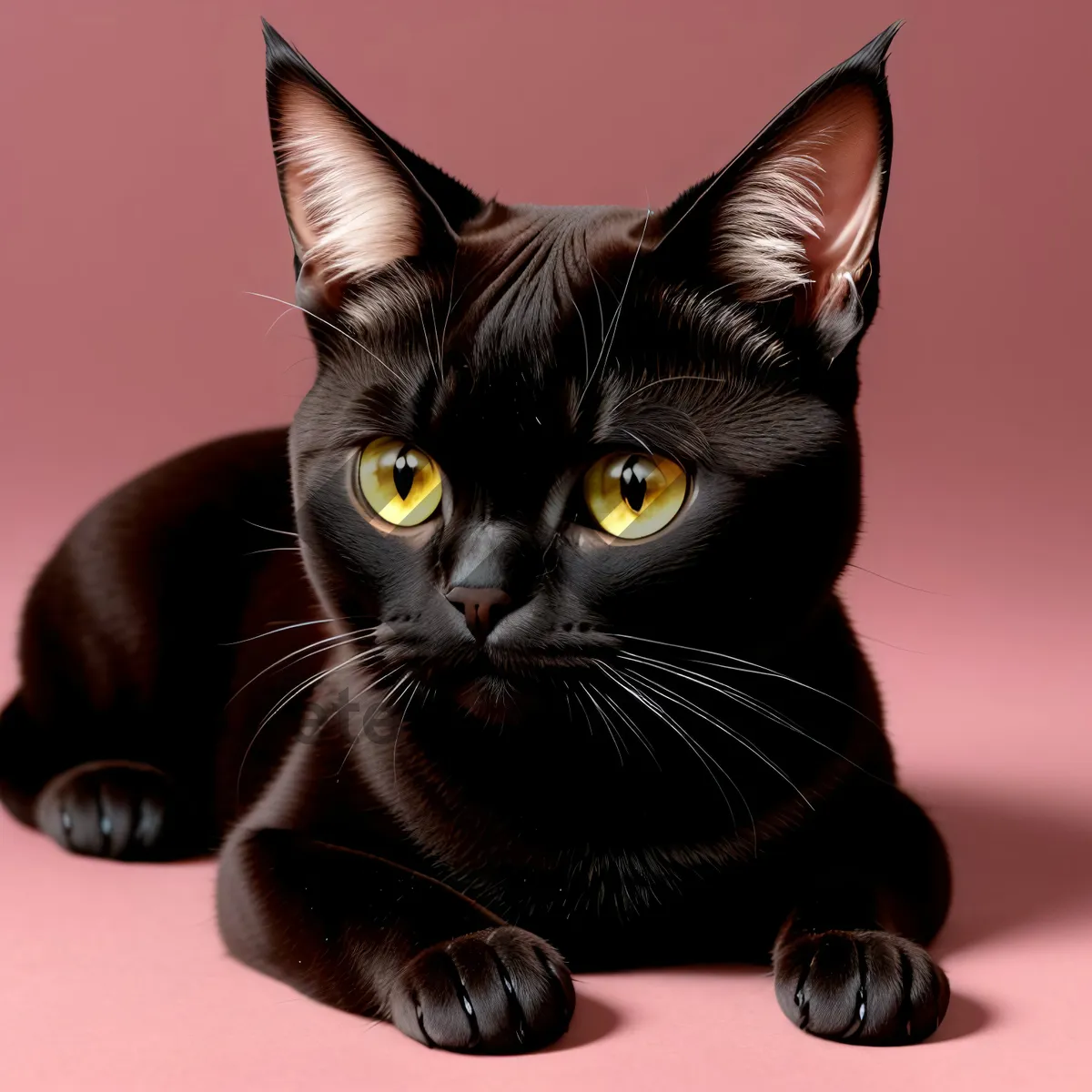 Picture of Adorable Gray Tabby Cat with Curious Eyes