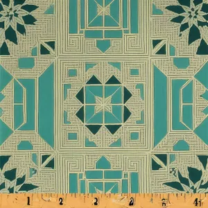 Vintage floral arabesque tile pattern design