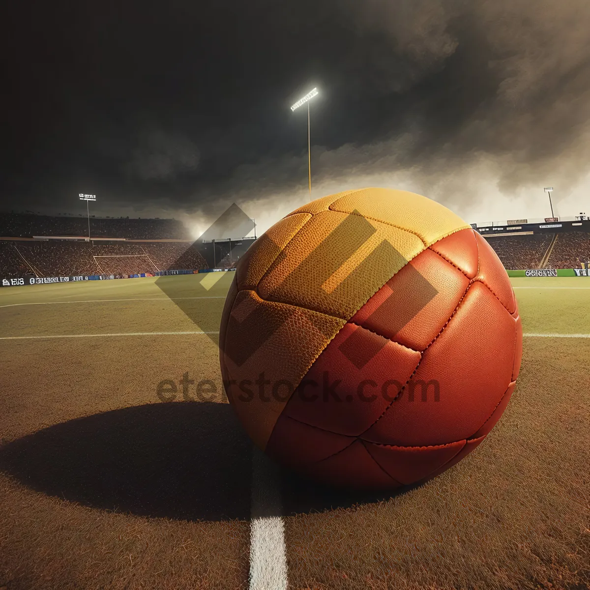 Picture of Patriotic World Cup Soccer Ball and Flags