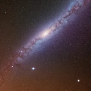 Starry Night: Celestial Glow in Dark Galaxy
