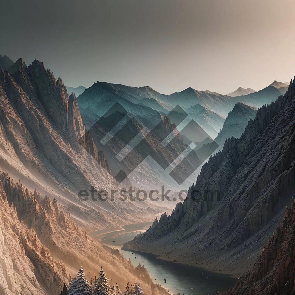 Picture of Majestic Mountain Valley Escape
