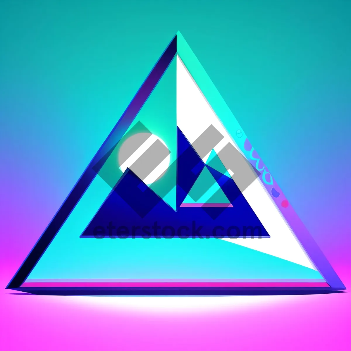 Picture of Triangle of Symbolic Graphic Design with Danger Sign