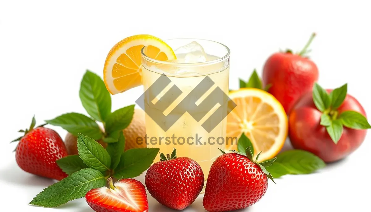 Picture of Vibrant Strawberry Closeup for Healthy Eating