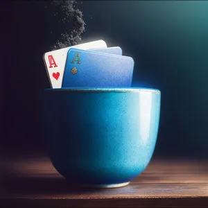 Morning tea in ceramic mug on table