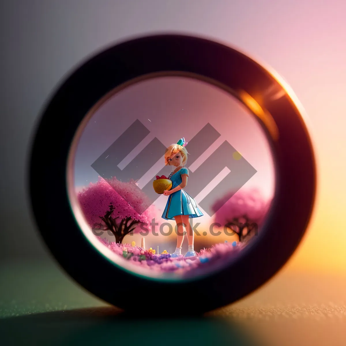 Picture of Hand Glass Icon - Microscope Sphere Button