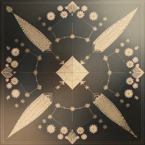 Frosty winter snowflakes in elegant symmetry