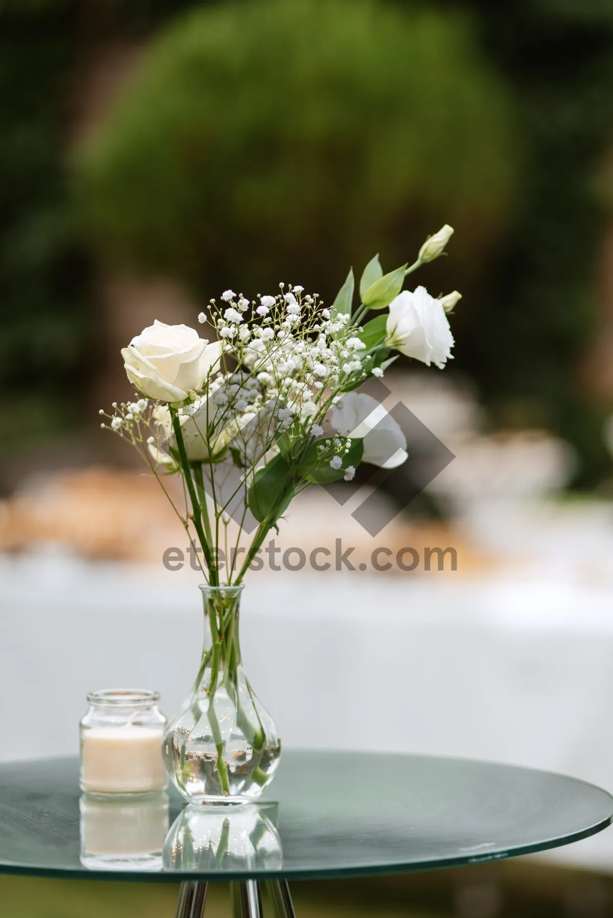 Picture of Bouquet of Cow Parsley and Spring Flowers.