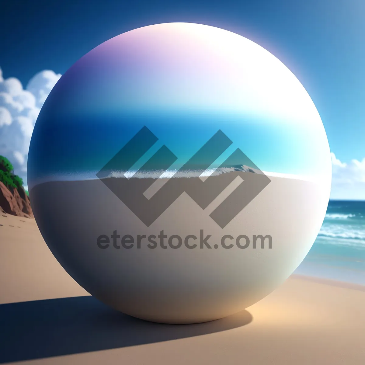 Picture of Bright Round Glass Globe Icon