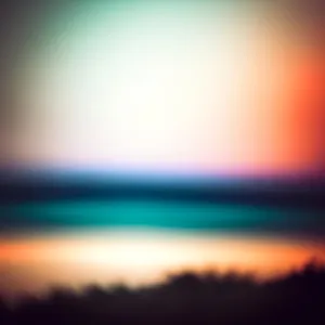 Vibrant Sunset Over Serene Ocean