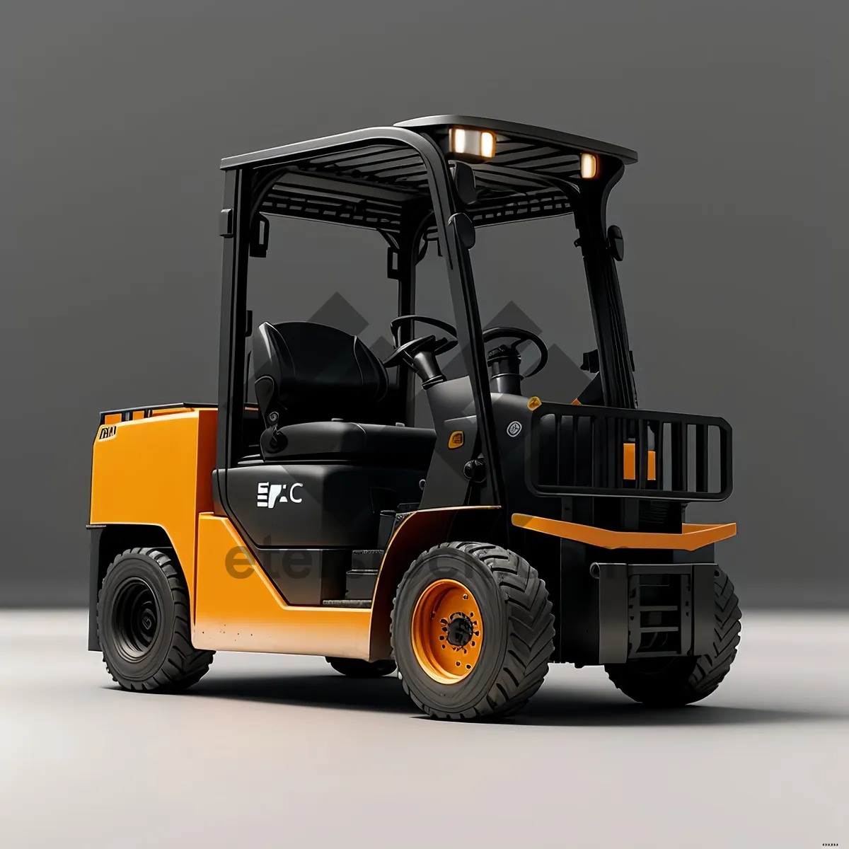 Picture of Heavy-duty Forklift in Industrial Work Site