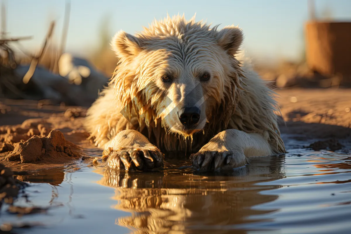 Picture of Cute Brown Bear at the Zoo