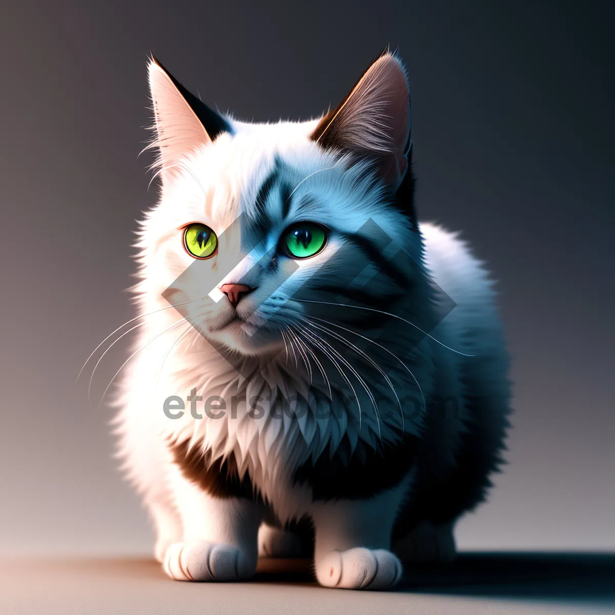Picture of Adorable Gray Tabby Kitten with Playful Whiskers