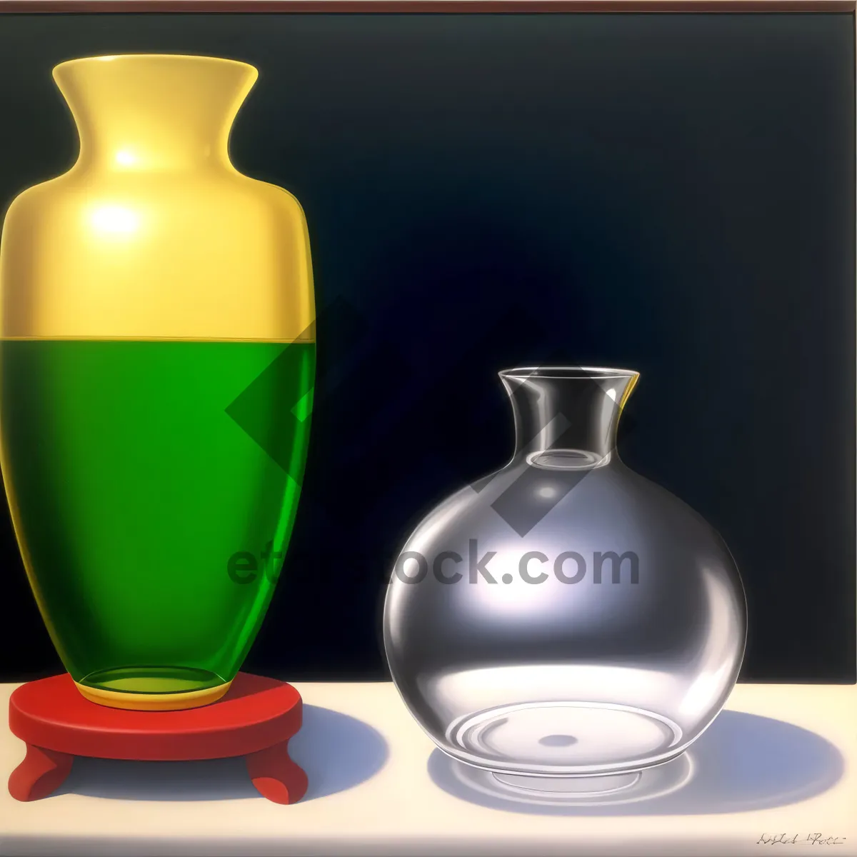 Picture of Transparent Glass Container for Medical Liquid