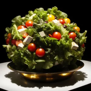 Fresh Vegetable Salad with Cherry Tomato and Cucumber