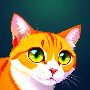 Cute Kitty Cartoon Ear & Nose Drawing: Fun Animal Art