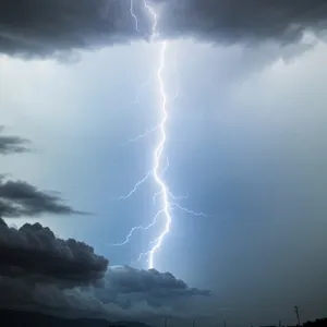 Dynamic Summer Storm in Night Sky