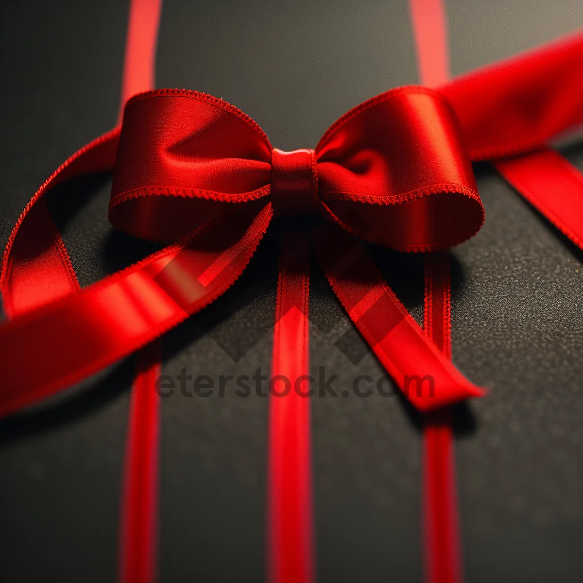 Picture of Festive Gift Box with Decorative Bow