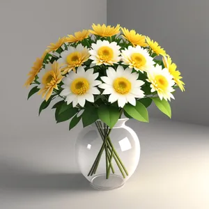 Vibrant Meadow Bouquet: Bright Yellow Blooming Flowers