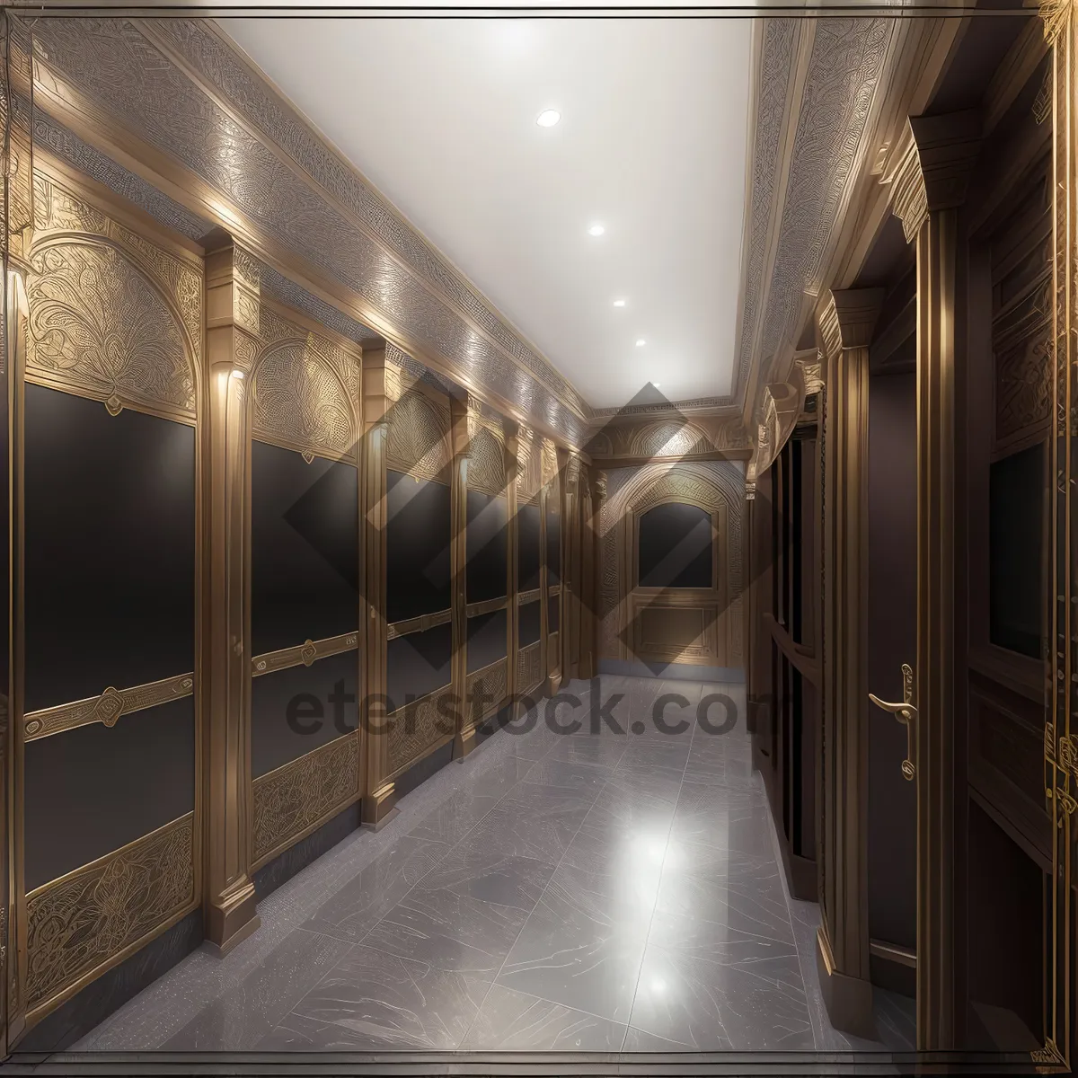 Picture of Secure Interior Locker in Basement Hallway