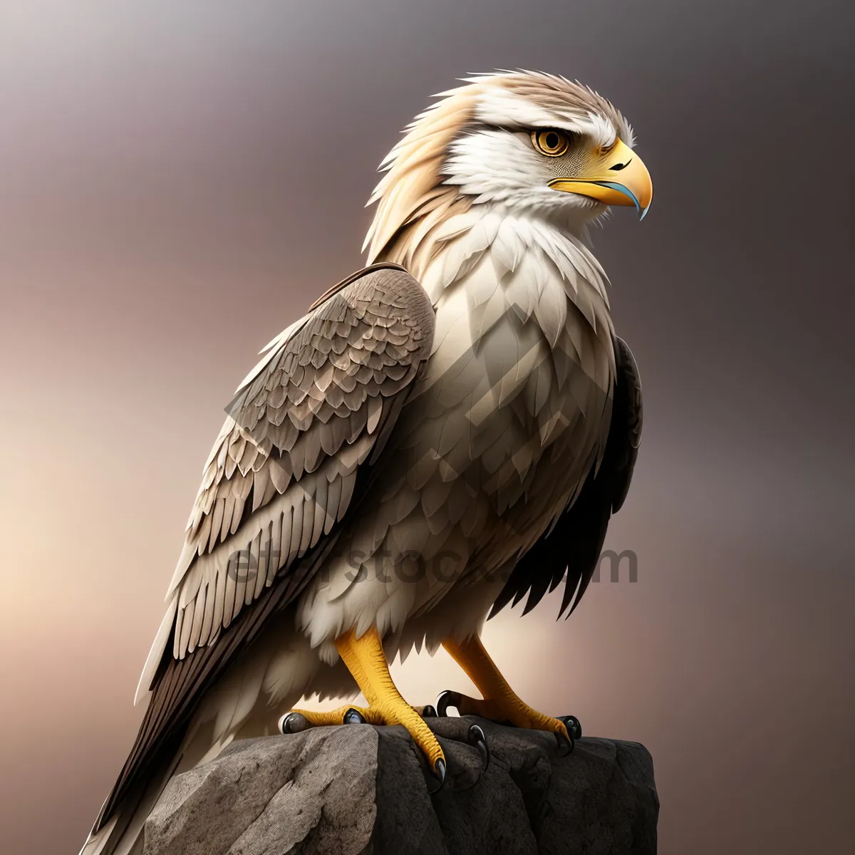 Picture of Bald Eagle in Flight, Majestic Predator Soaring