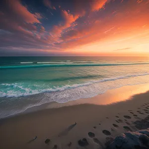 Sunset Paradise on Sandy Beach