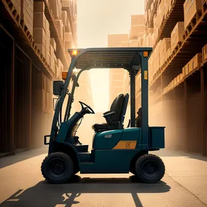 Industrial Forklift in Action