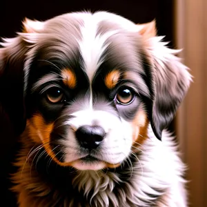 Cute Toy Spaniel Puppy with Adorable Brown Eyes