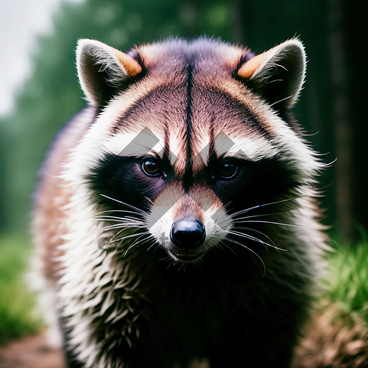 Picture of Furry and Curious Cat with Adorable Eyes