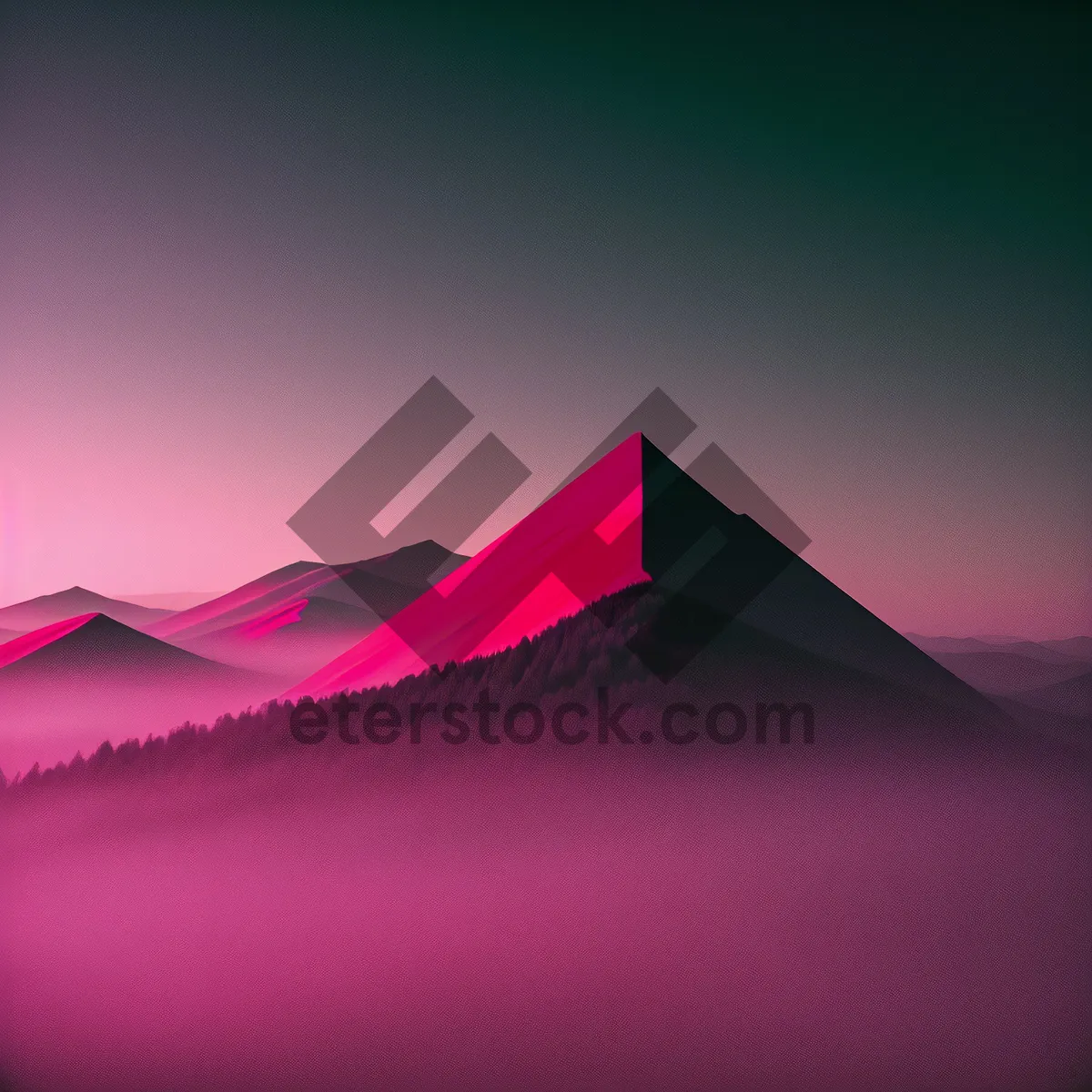 Picture of Pyramid Art: Captivating Graphic Design with Sunlit Shapes