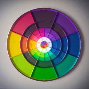 Colorful Music Circle Disk for Digital Data Storage